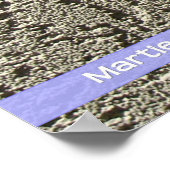 Paarse tegen de muur poster (Hoek)