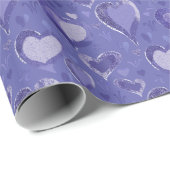 Paarse tekenpatronen cadeaupapier (Rol Hoek)