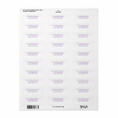 Paarse Tekst Label (Full Sheet)
