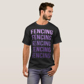 Paarse Tekst Schermen Schermer T-shirt (Voorkant volledig)