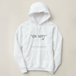 Paarse tekst voor vrouwen hoodie