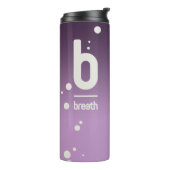 Paarse-temperatuurtrommel Thermosbeker (Gedraaid links)