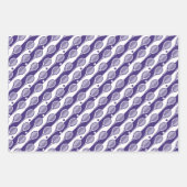 💜 Paarse tennismotief op vellen papier (Voorkant 3)