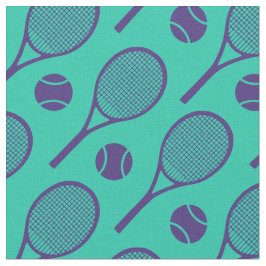 Paarse tennisrackets op de achtergrond stof