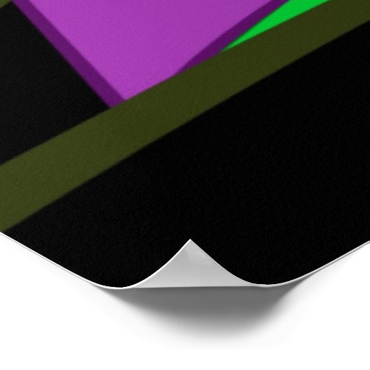 Paarse Tentacle Poster (Hoek)