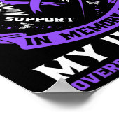 Paarse ter nagedachtenis aan mijn oom Drug Overdos Poster (Hoek)