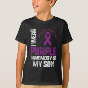 Paarse ter nagedachtenis aan mijn zoon Overdosis A T-shirt