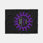 Paarse ter nagedachtenis aan mijn zoon overdosis b fleece deken (Voorkant (Horizontaal))