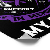 Paarse ter nagedachtenis aan mijn zusje alvleeskli poster (Hoek)