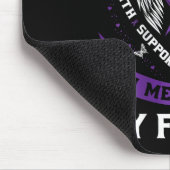 Paarse ter nagedachtenis aan vader pancreaskanker  muismat (Hoek)