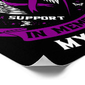 Paarse ter nagedachtenis aan zuster alvleesklier k poster (Hoek)