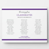 Paarse ter nagedachtenis van klasgenoten Reunion M Fotoplaat (Voorkant)