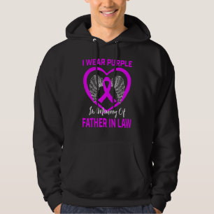 Paarse ter nagedachtenis van vader in wet Alzheime Hoodie