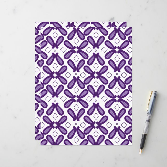 paarse, textiel, organisme, violet, kunst, lettert (Voorkant / Achterkant in situ)