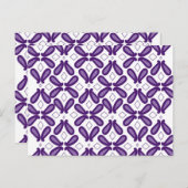 paarse, textiel, organisme, violet, kunst, lettert briefkaart (Voorkant / Achterkant)