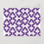 paarse, textiel, organisme, violet, kunst, lettert briefkaart (Achterkant)