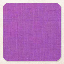 Paarse Textured Fabric Look Paper Onderzetter