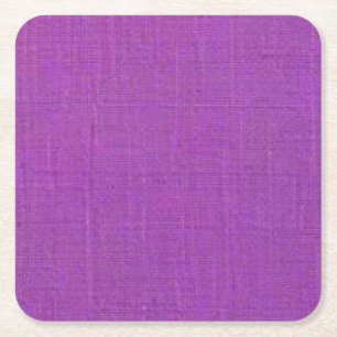 Paarse Textured Fabric Look Paper Onderzetter