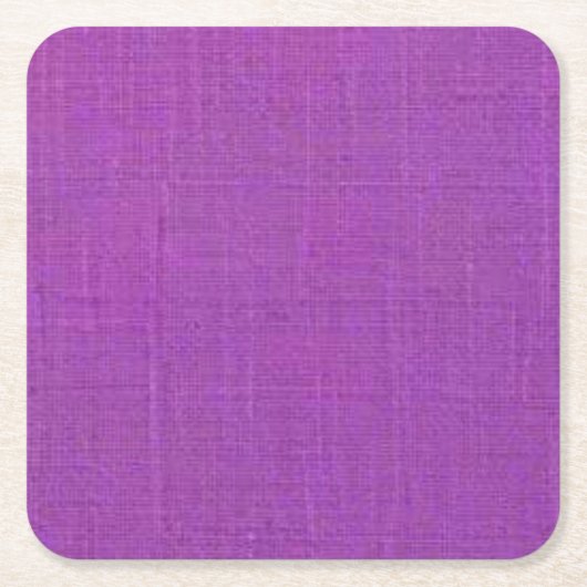 Paarse Textured Fabric Look Paper Onderzetter (Voorkant)