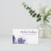 Paarse Textuur Achtergrond | Artistiek Visitekaartje (Staand voorkant)