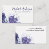 Paarse Textuur Achtergrond | Artistiek Visitekaartje (Voorkant / Achterkant)