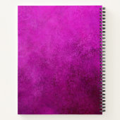 Paarse textuur notitieboek (Achterkant)