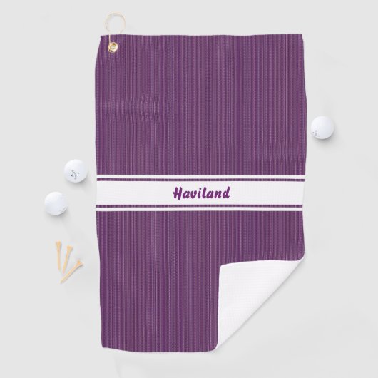 Paarse textuur Persoonlijk Golfhanddoek HAMbWG (Insitu)