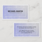 Paarse textuur / rand visitekaartje (Voorkant / Achterkant)