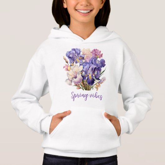 Paarse thema bloemen "Spring Vibes" (Voorkant)