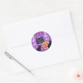 Paarse thema Halloween Stickers (Envelop)