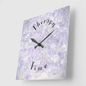 Paarse therapieduur vierkante klok (Hoek)