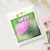 Paarse Thistle Bedankzakje (Gezegeld)