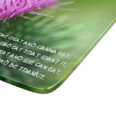 Paarse Thistle en Selkirk Grace Snijplank (Hoek)