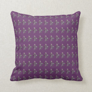 Paarse Thistle Flower Pattern-kussen Kussen