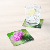 Paarse Thistle Kartonnen Onderzetters (Insitu)