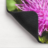 Paarse Thistle Wilde Floral Art Muismat (Hoek)