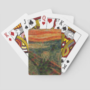 Paarse Thistle Wildflower Realiserende kunst Pokerkaarten