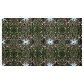 Paarse Thistle Wildflower Realiserende kunst Stof (Fat Quarter)