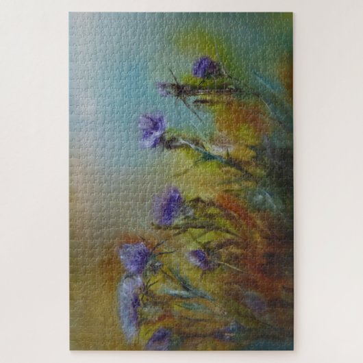 Paarse Thistles Old Masters Painted Legpuzzel (Verticaal)