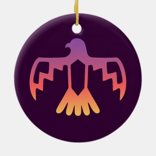 Paarse Thunderbird Ornament (Achterkant)