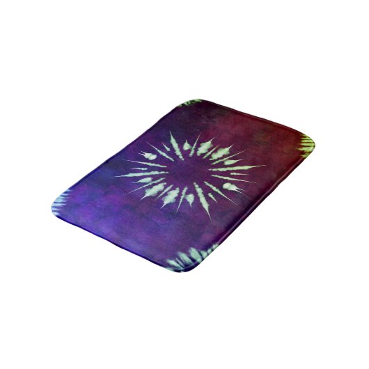 Paarse Tie Dye Badmat (Gekanteld)