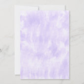 Paarse Tie Dye Bat Mitzvah Kaart (Achterkant)