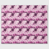 Paarse Tie Dye Batik Textuur Cadeaupapier (Vlak)