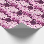Paarse Tie Dye Batik Textuur Cadeaupapier (Hoek)