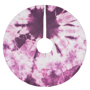 Paarse Tie Dye Batik Textuur Kerstboom Rok