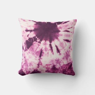 Paarse Tie Dye Batik Textuur Kussen