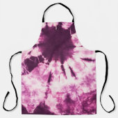 Paarse Tie Dye Batik Textuur Schort (Voorkant)