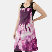 Paarse Tie Dye Batik Textuur Schort (Insitu)