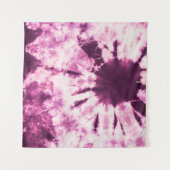 Paarse Tie Dye Batik Textuur Wandkleed (Voorkant (horizontaal))