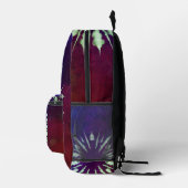 Paarse Tie Dye Bedrukte Rugzak (Rechts)